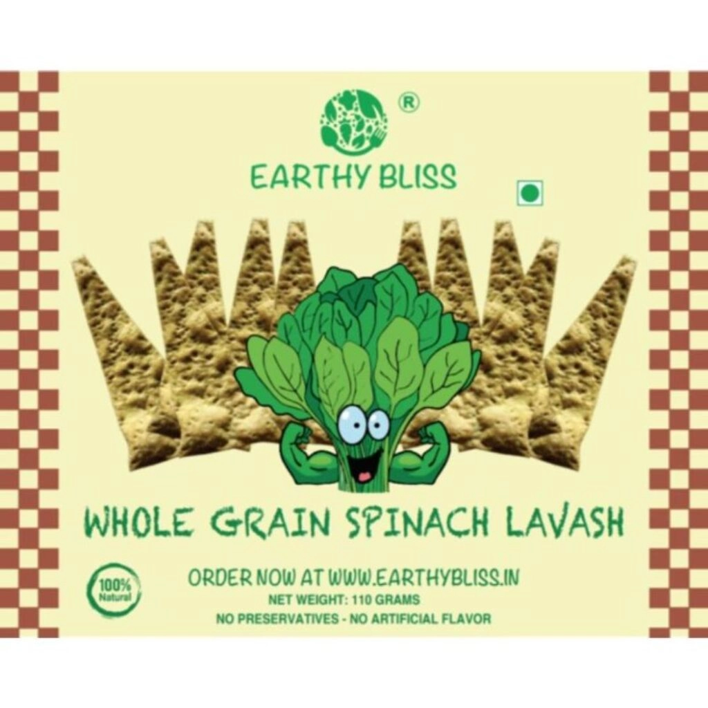 Whole Grain Spinach Lavash