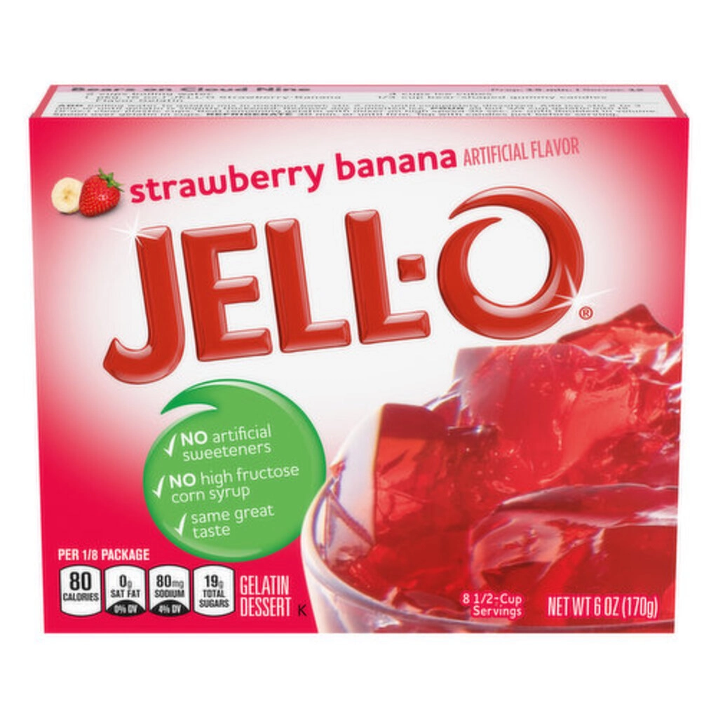 Strawberry Banana Gelatin