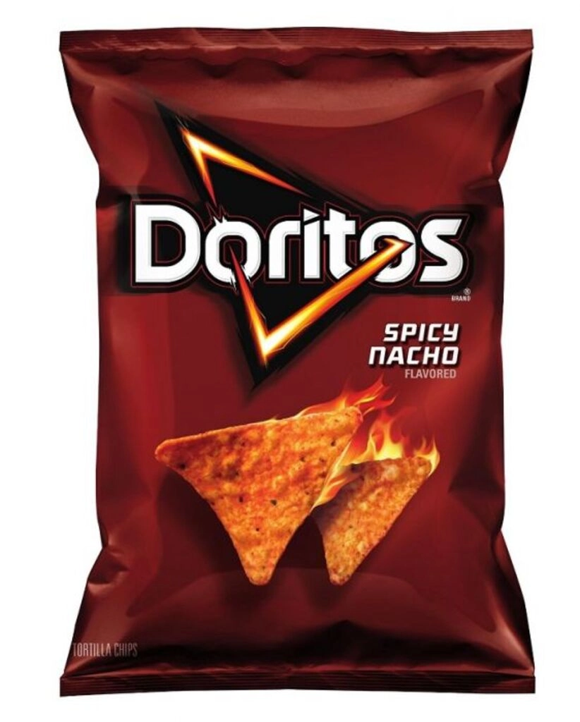 Spicy Nacho Flavoured Tortilla Chips
