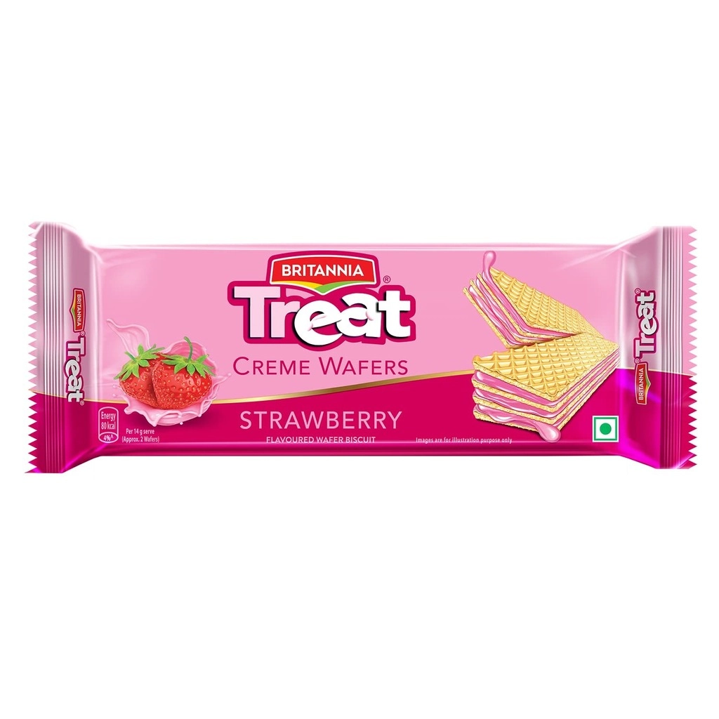 Treat Creme Wafers Strawberry