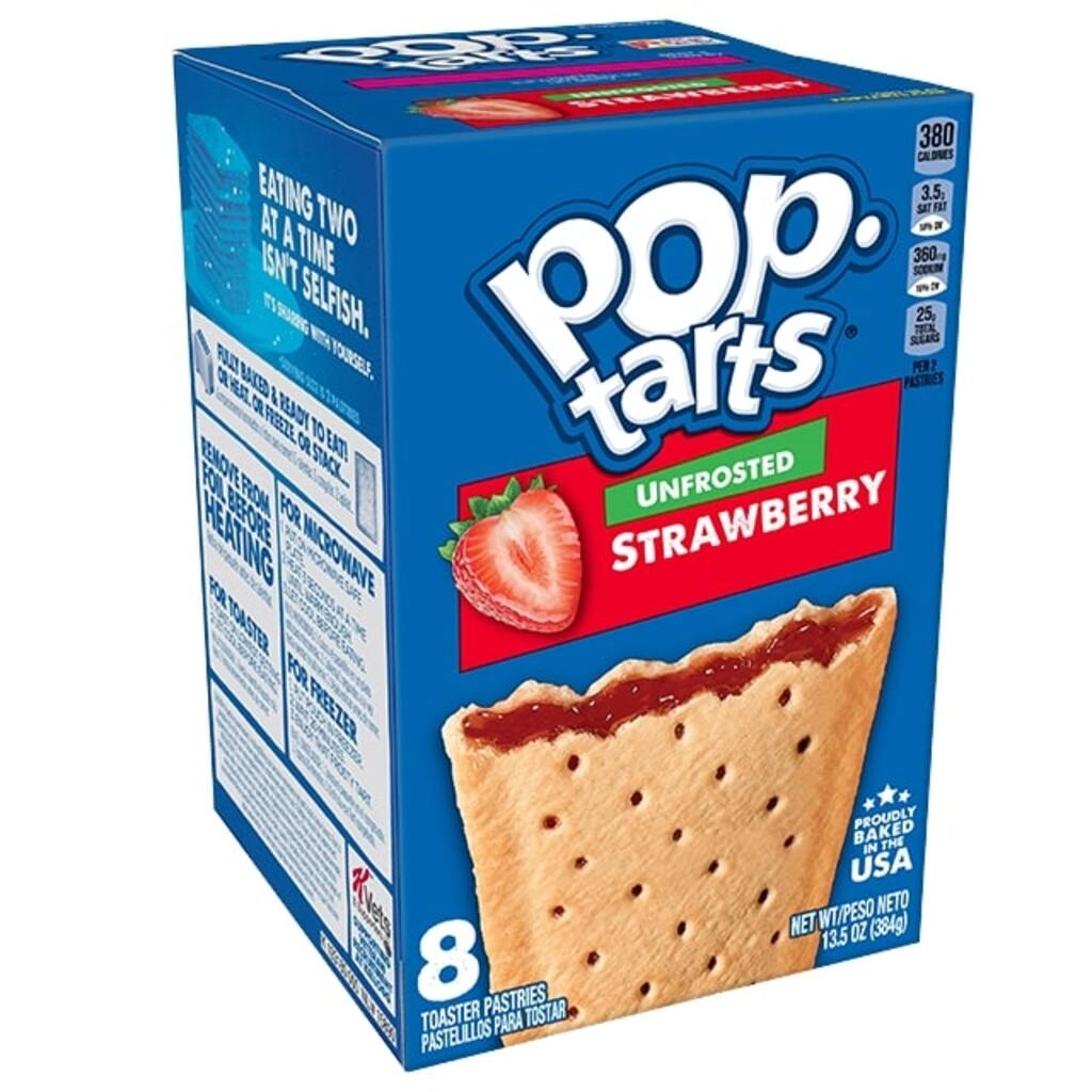 Pop Tarts Strawberry Unfrosted
