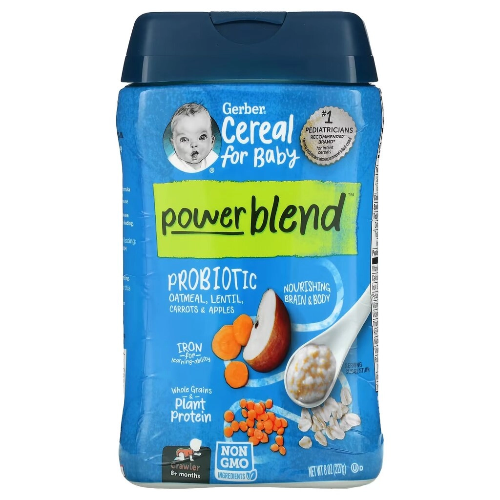 Power Blend Probiotic Oatmeal Lentil Carrots & Apples Baby Cereal