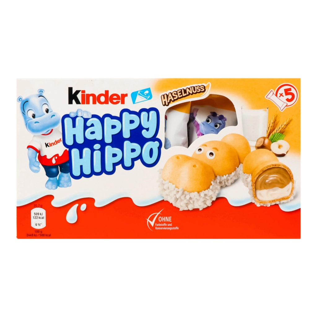 Kinder Happy Hippo Haselnuss Pack Of