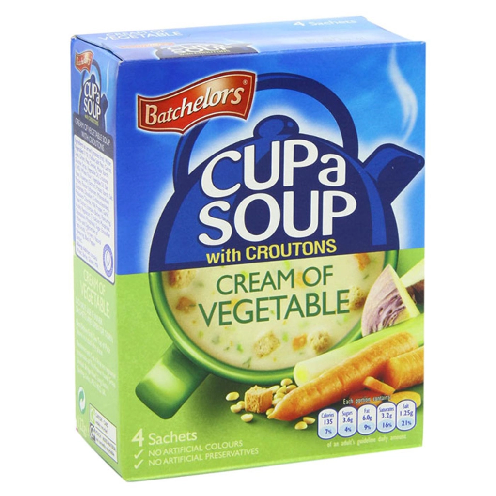 Cup A Soup With Croutons Cream Of Vegetable