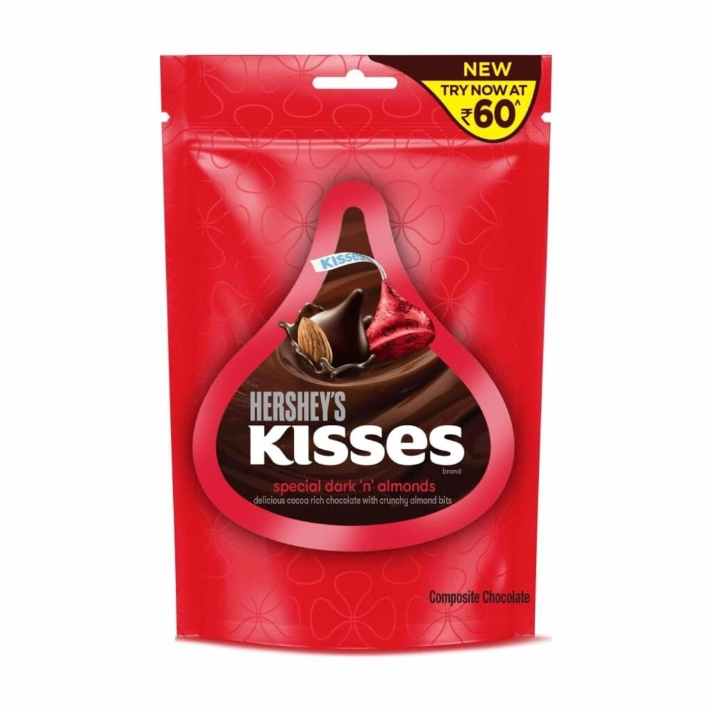 Kisses Special Dark N Almonds Chocolate
