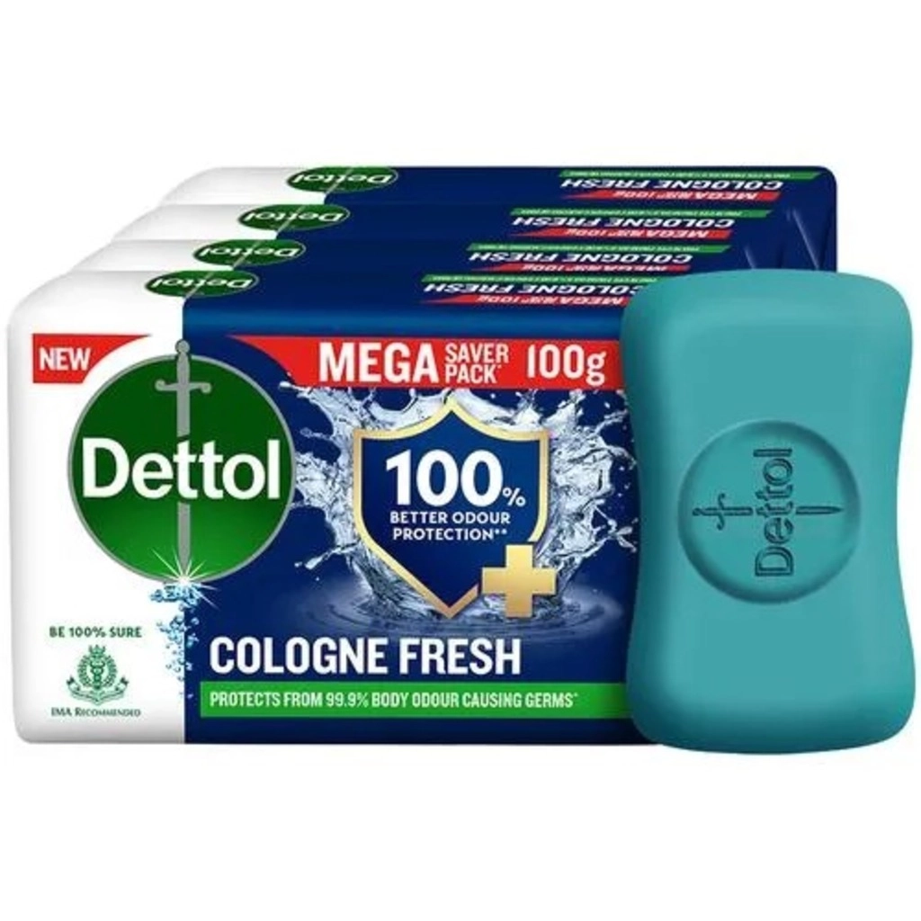 Cologne Fresh Bathing Soap Pack of 4 x