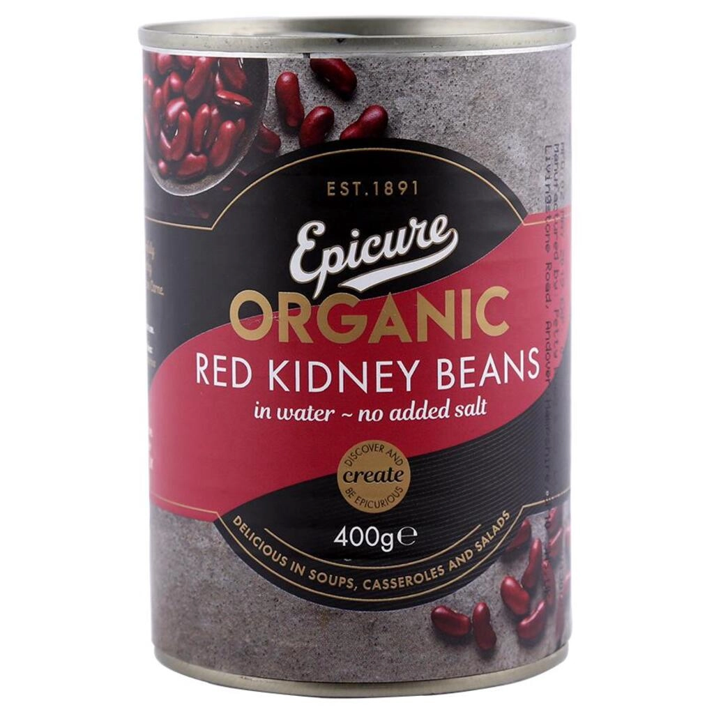 Organic Red Kidney Beans in Water No Added Salt