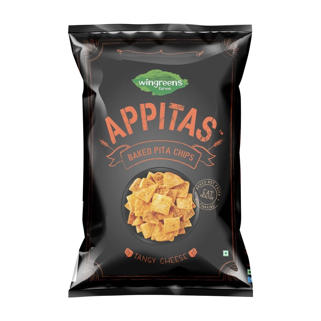 Tangy Cheese Baked Pita Chips