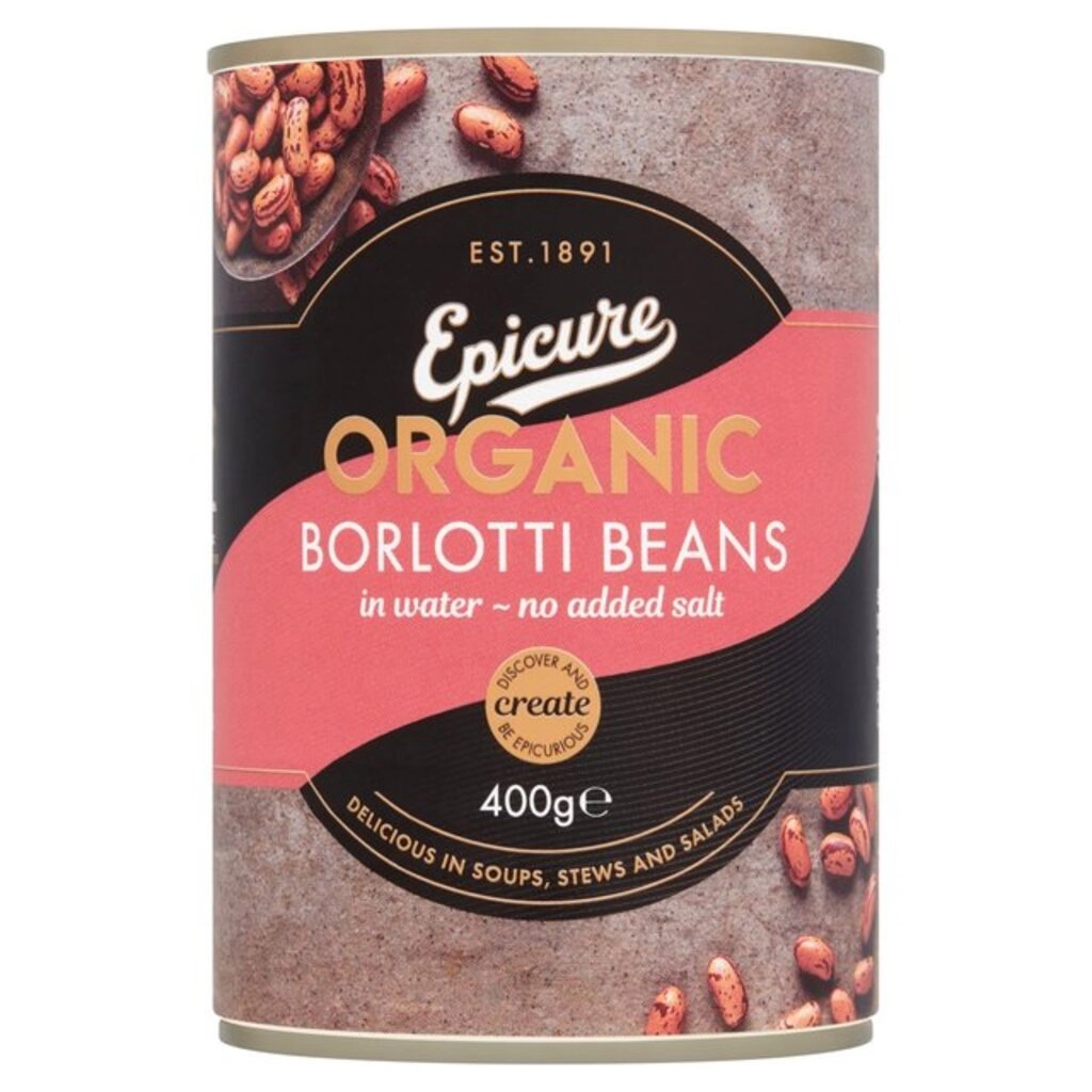 Organic Borlotti Beans In Water