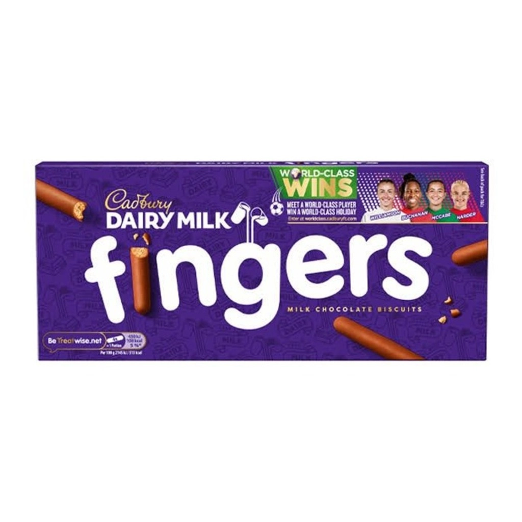 Fingers Biscuits Coated With