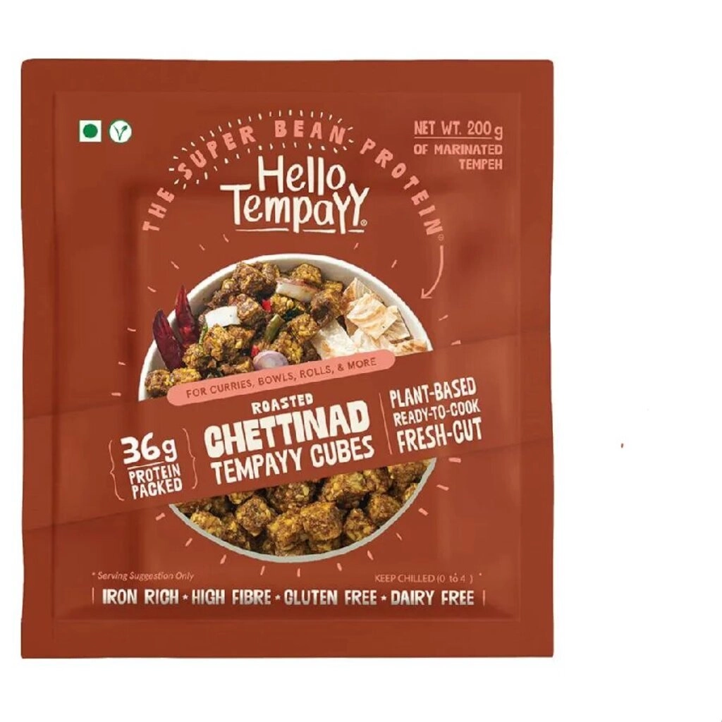 Roasted Chettinad Tempayy Cubes