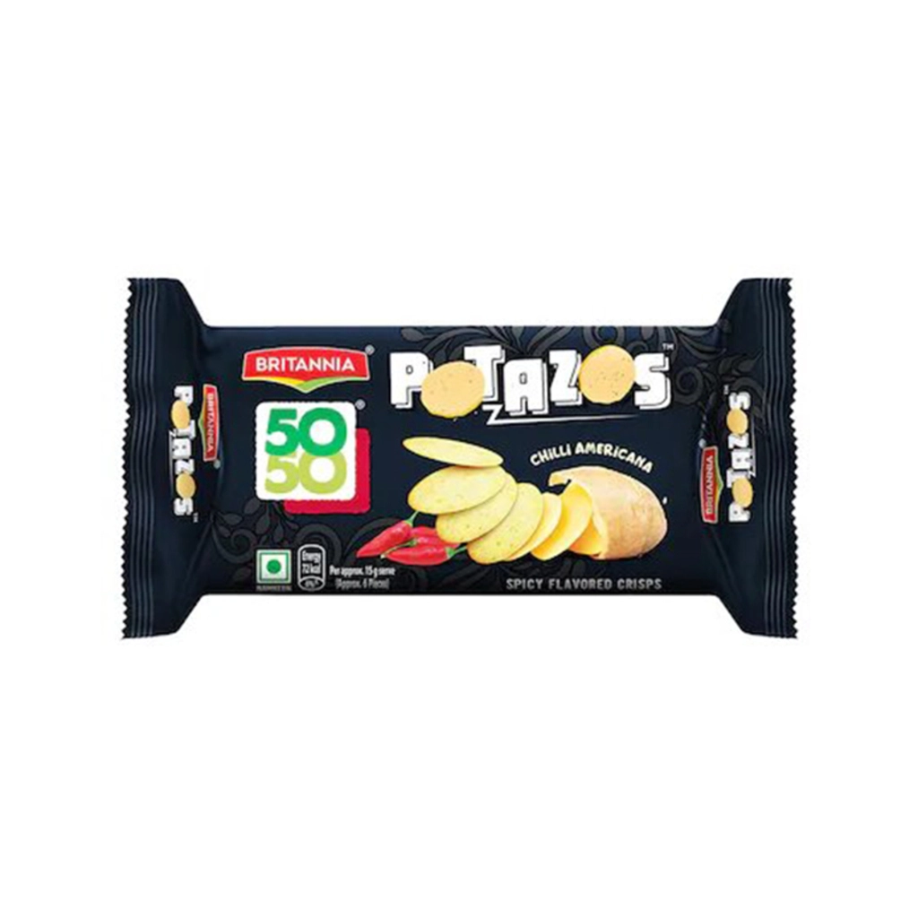 50 50 Potazos Chilli Americana Crisps