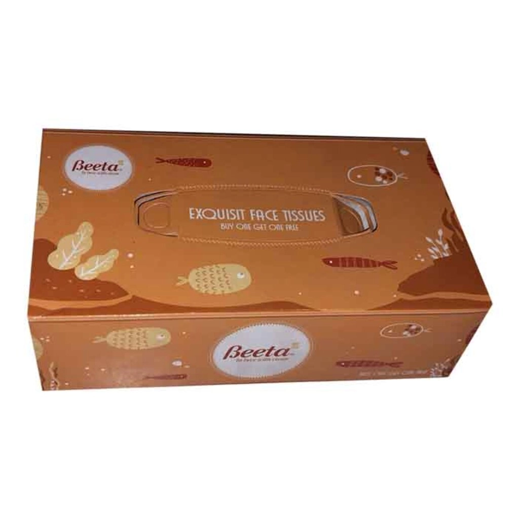 Exquisit Face Tissues Fish Box 2 Ply Buy 1 Get 1