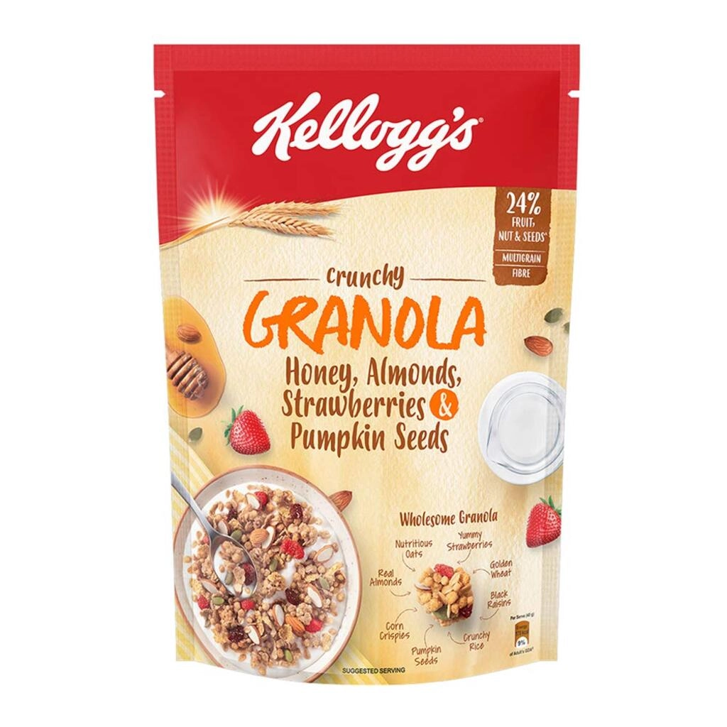 Crunchy Granola Honey Almonds Strawberries & Pumpkin Seeds
