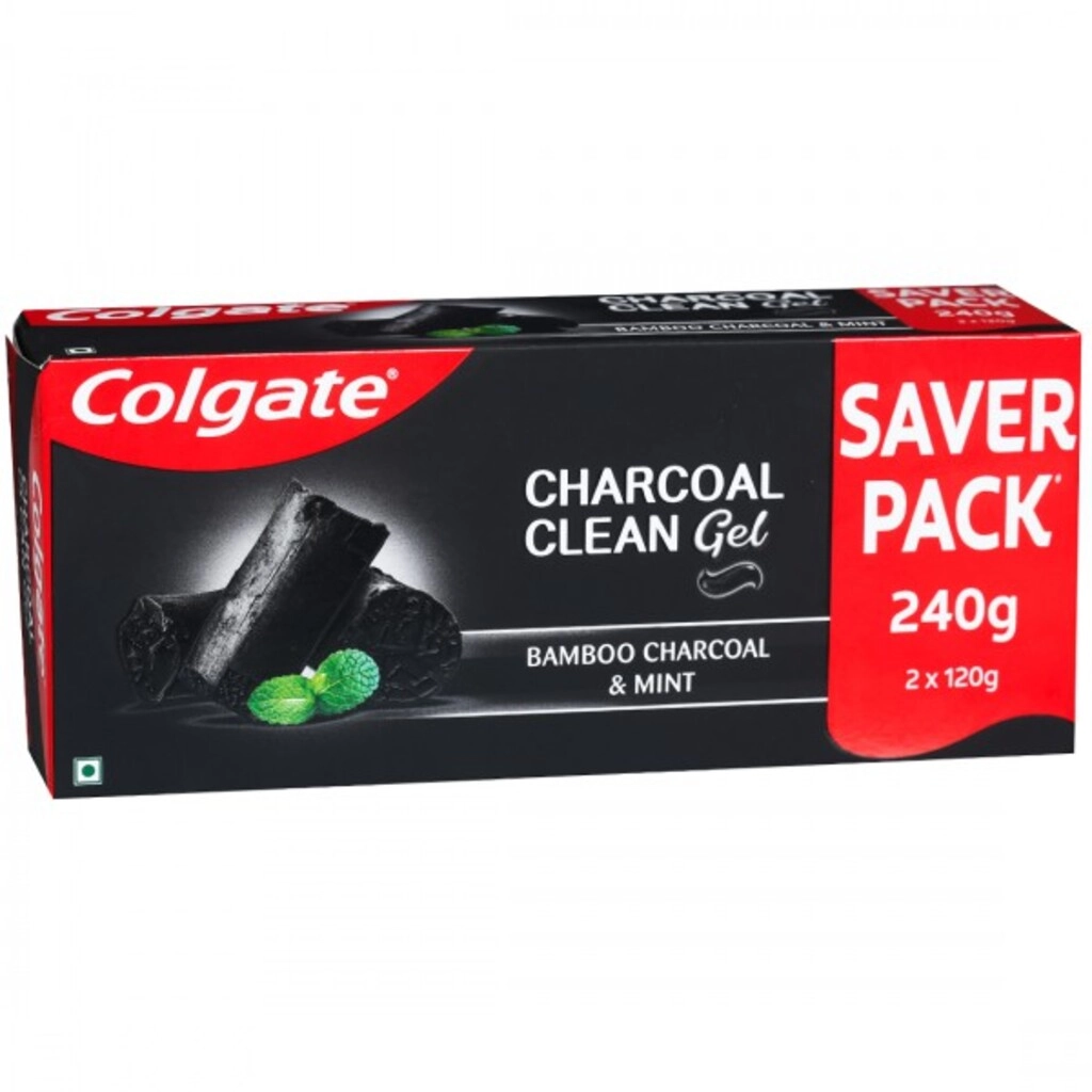Charcoal Clean Bamboo Charcoal and Mint Toothpaste 120g x 2