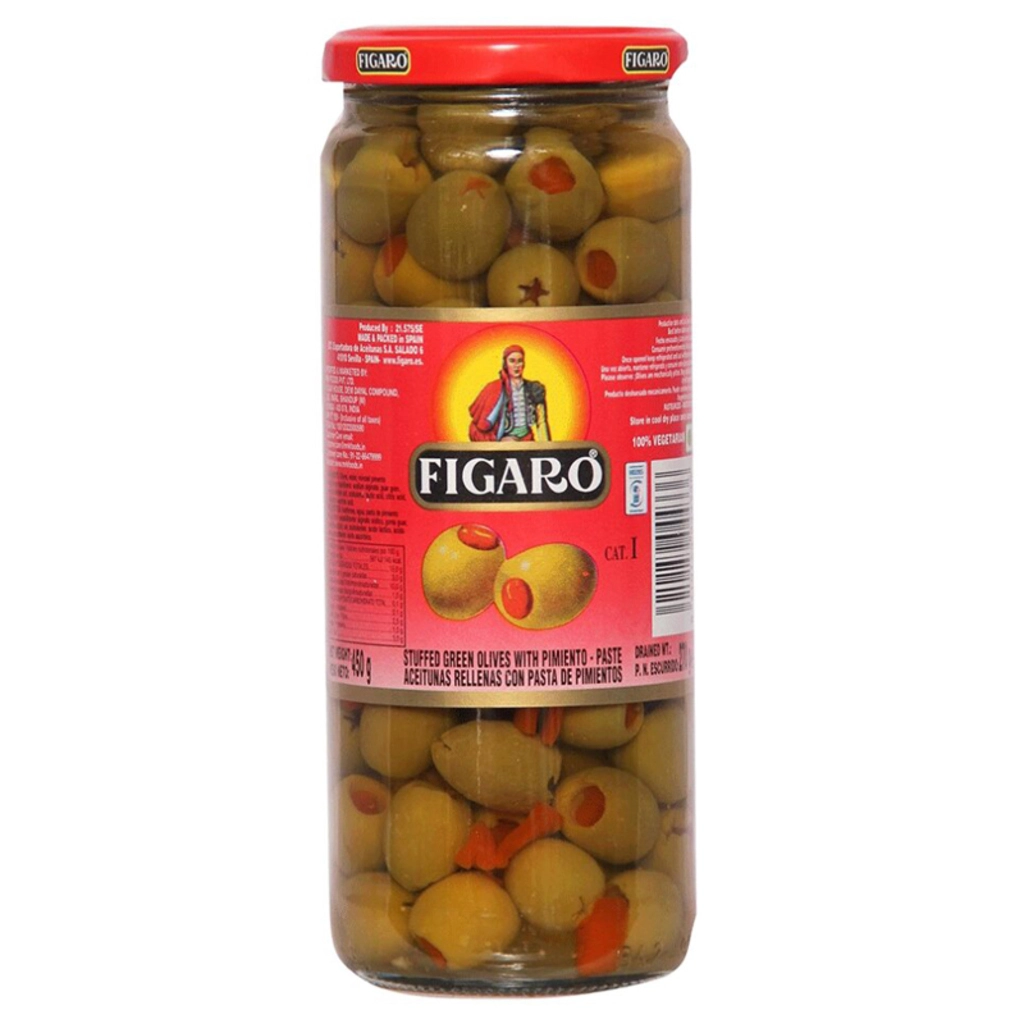 Stuffed Green Olives With Pimento Paste