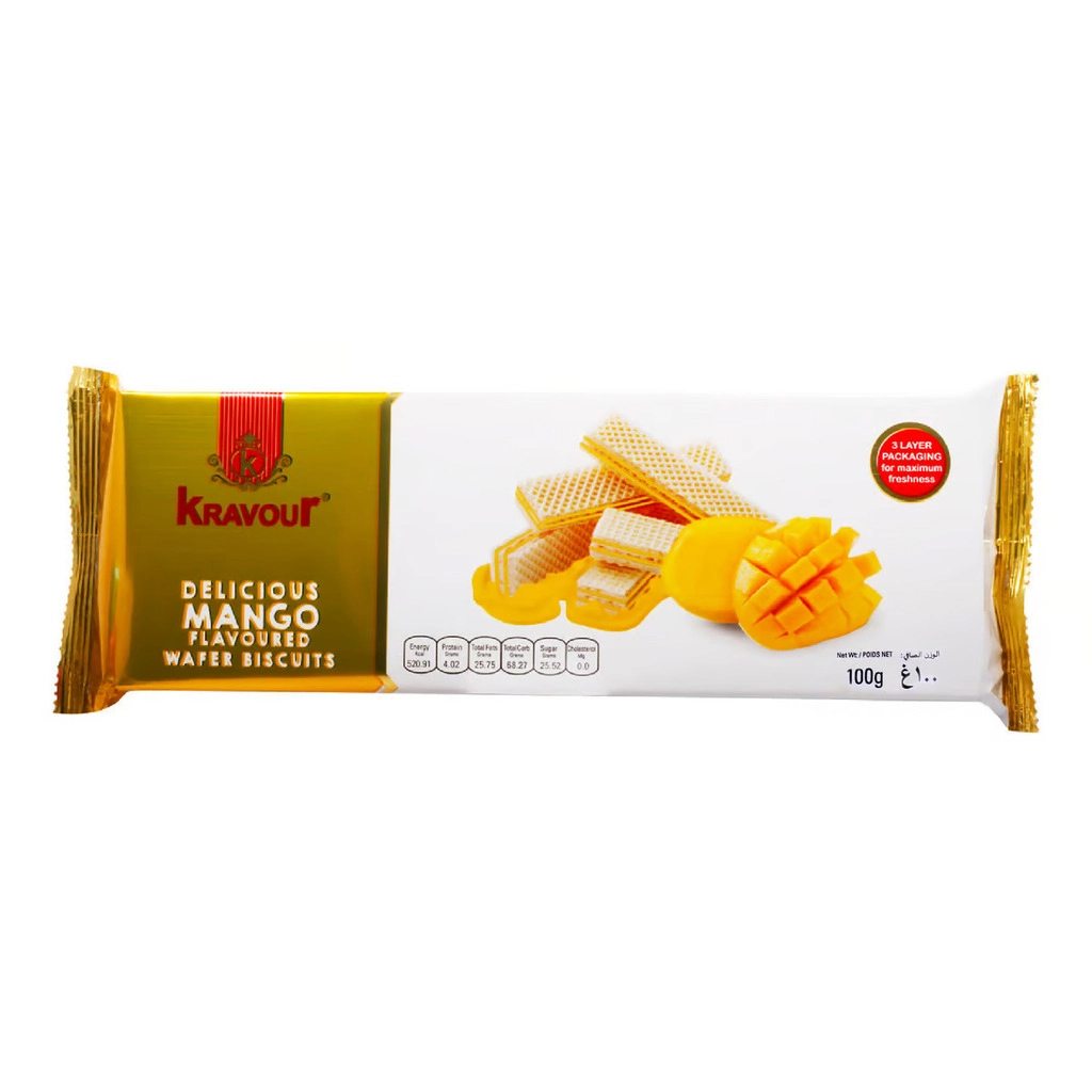 Wafer Biscuit With Mango Flavour