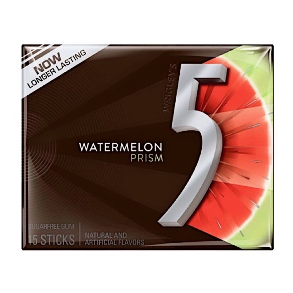 5 Watermelon Prism Sugar Free Gum