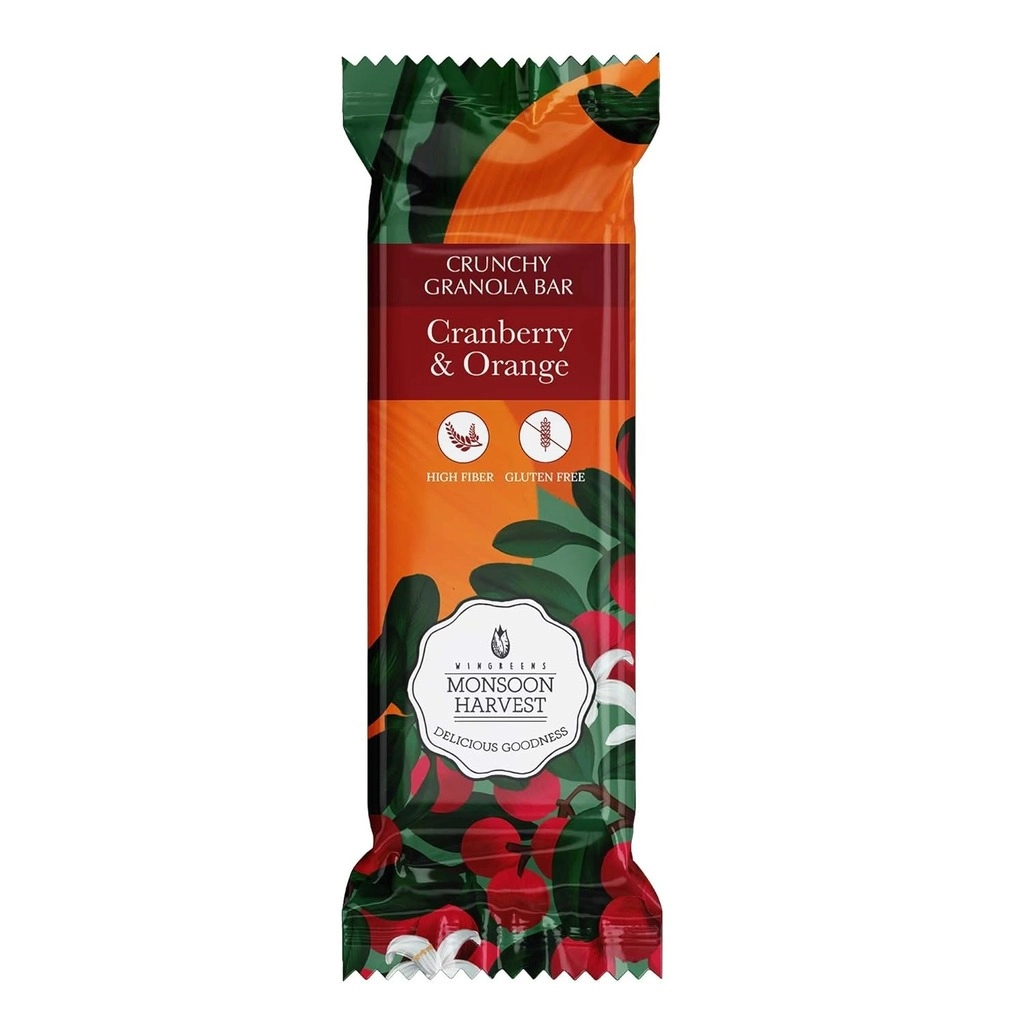 Harvest Crunchy Granola Bars Cranberry & Orange