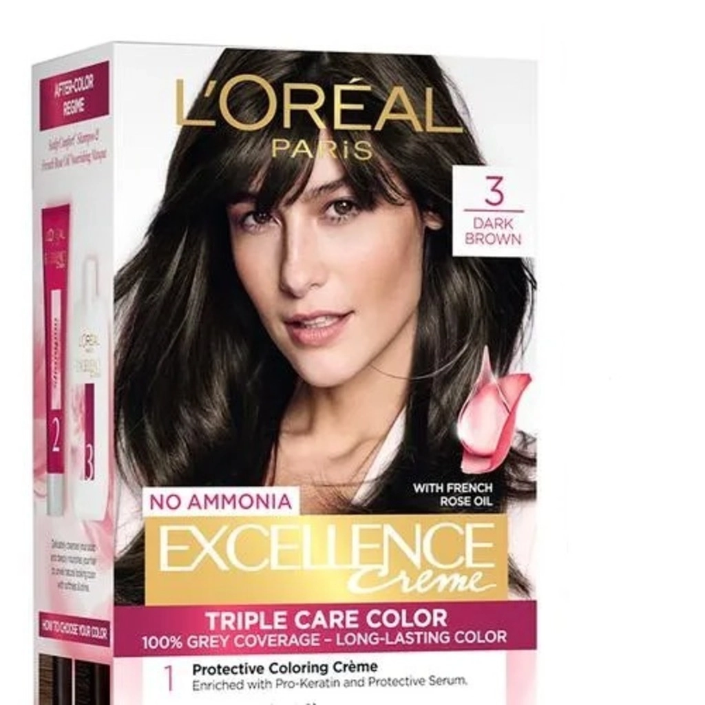 Paris Excellence Cream Triple Care Colour Natural Darkest Brown