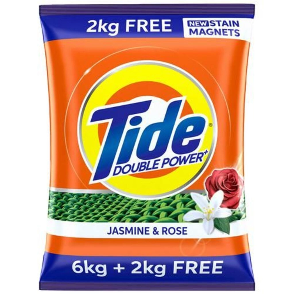 Double Power Jasmine & Rose Detergent Powder 6kg (2kg