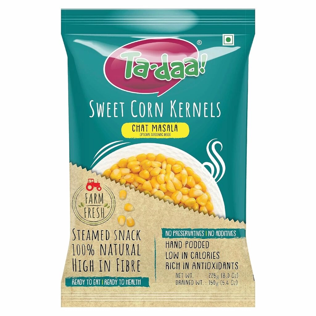 Sweet Corn Kernels Chat Masala