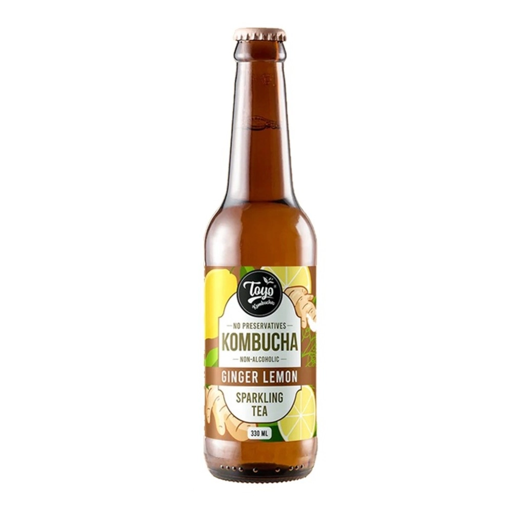 Ginger Lemon Sparkling Fermented Tea