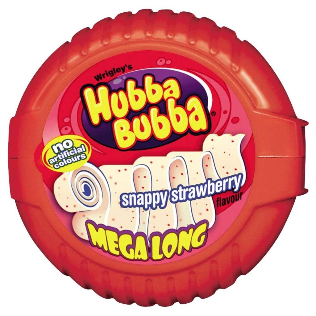Wrigleys Hubba Bubba Snappy Strawberry Mega Long