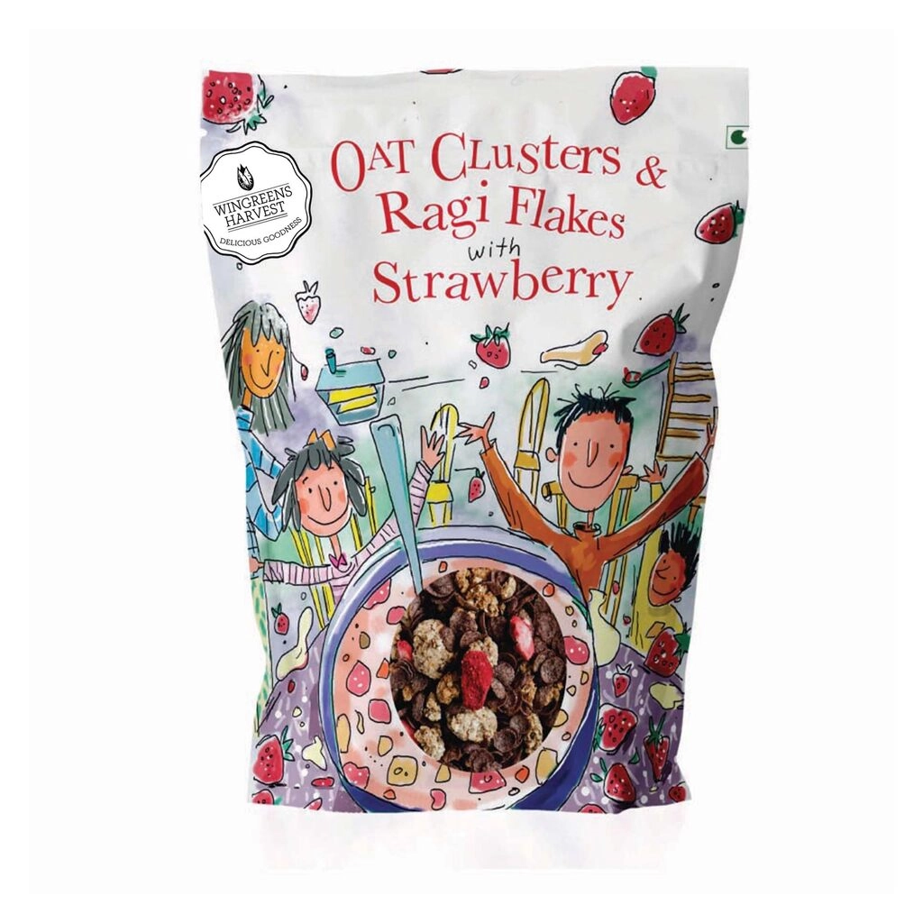 Harvest Oat Cluster & Ragi Flakes With Strawberry
