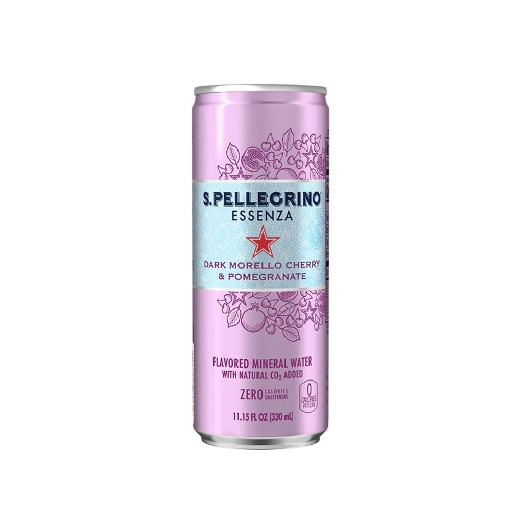 Essenza Dark Morello Cherry & Pomegranate Flavoured Mineral Water