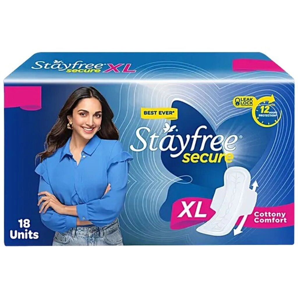 Secure Cottony Comfort XL Sanitary Pads 18pc