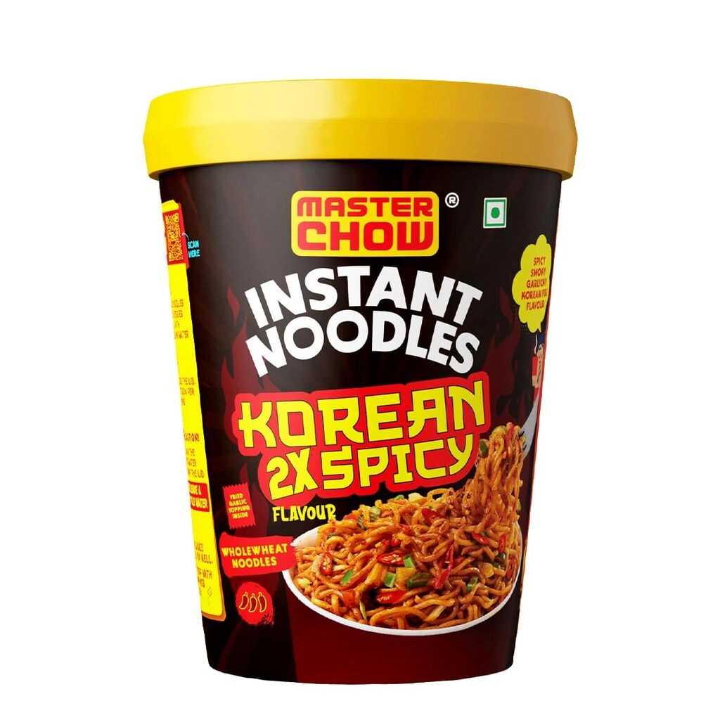 Instant Cup Noodles 2x Spicy Korean Whole Wheat Noodles