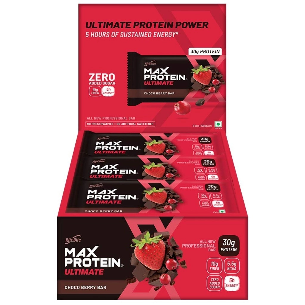 Max Protein Ultimate Choco Berry Bar 6 x