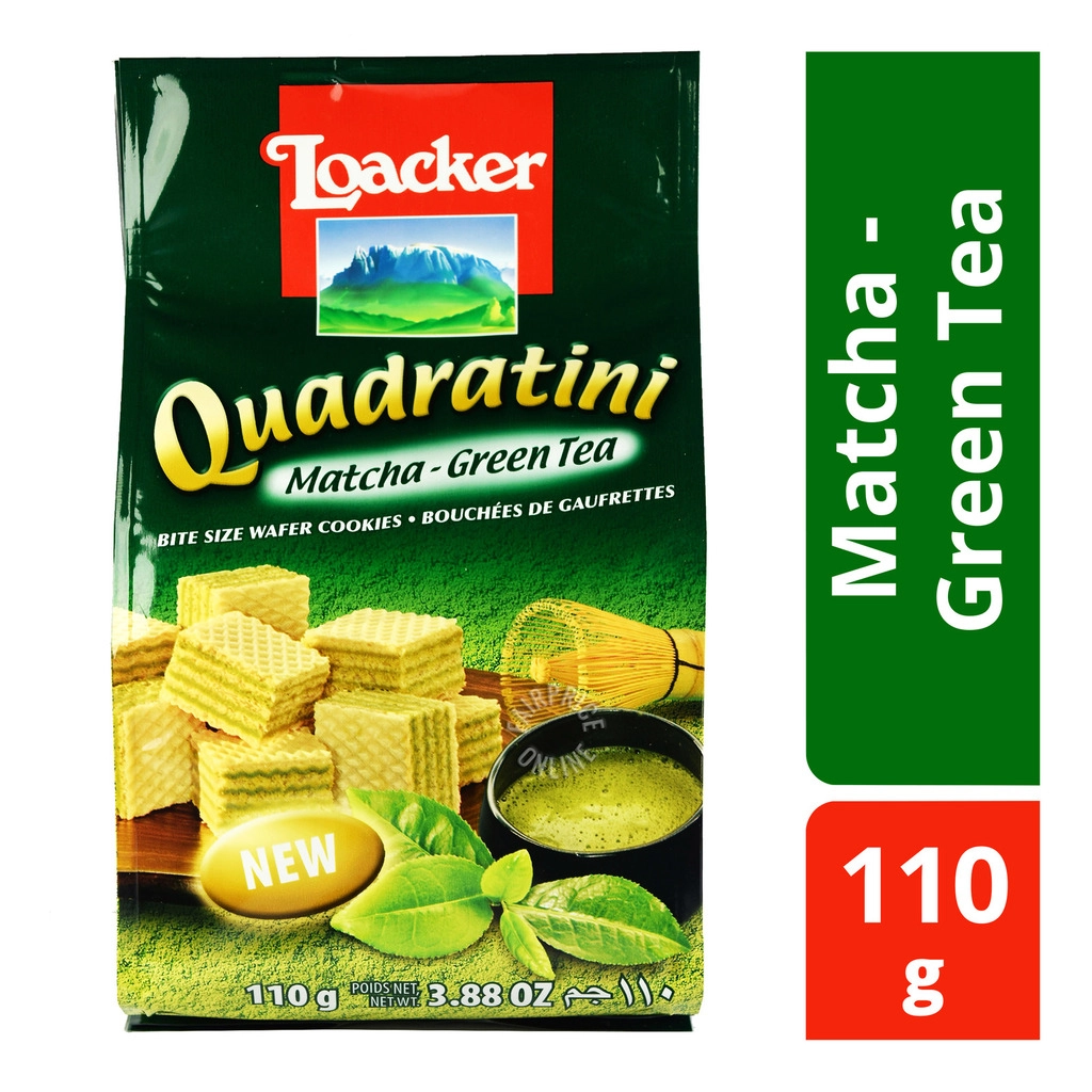 Quadratini Matcha Green Tea Bite Size Wafer