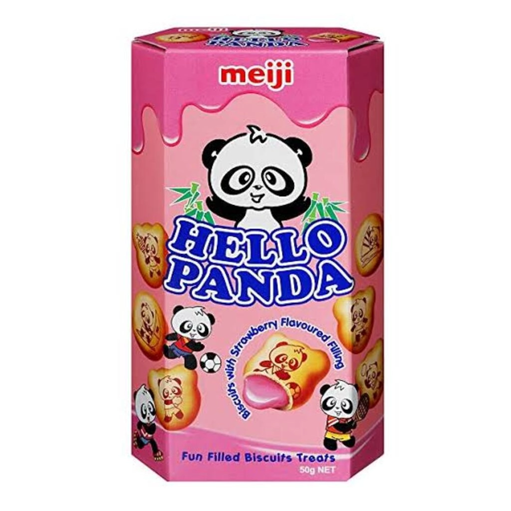 Hello Panda Biscuit With Strawberry Flavoured Filling