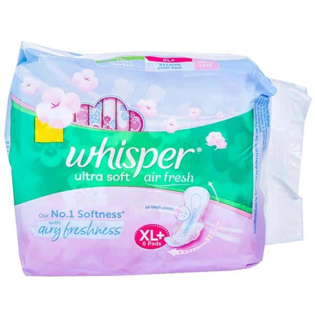 Air Fresh Ultra Soft XL Plus Sanitary Pads 6pc