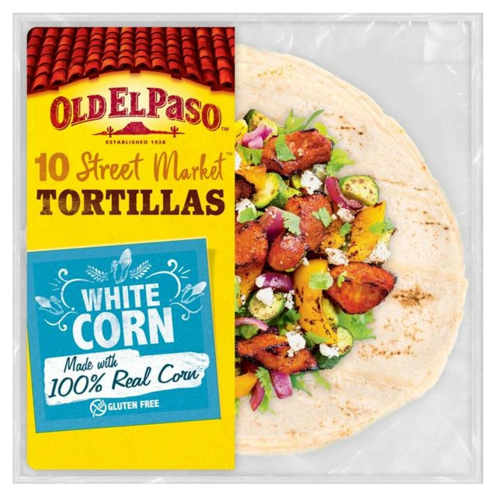 Gluten Free White Corn Tortilla Wraps
