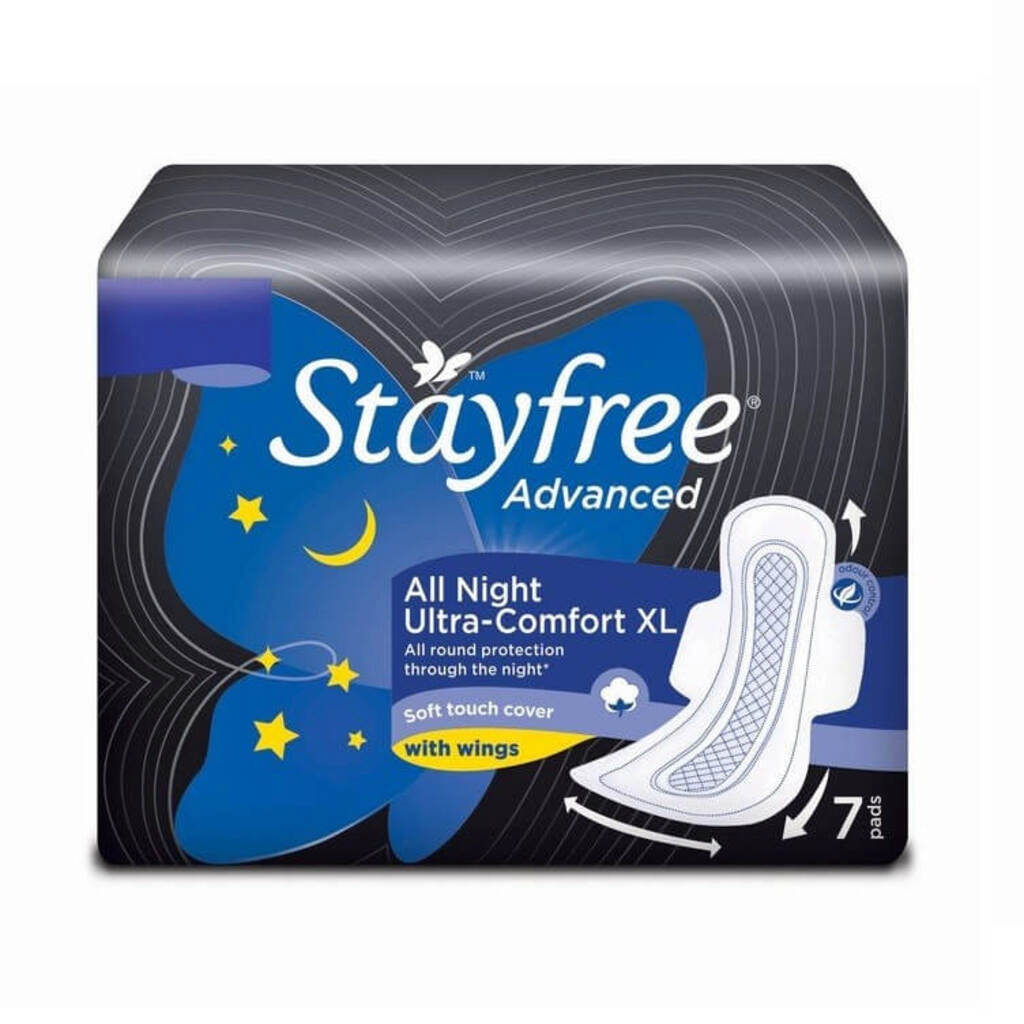 Advanced All Night Ultra Soft XXL Wings Sanitary Pads 7pc