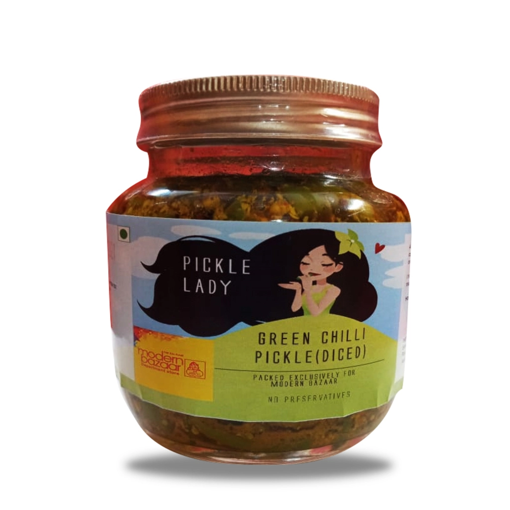 Pickle Lady Green Chilli Pickle Diced