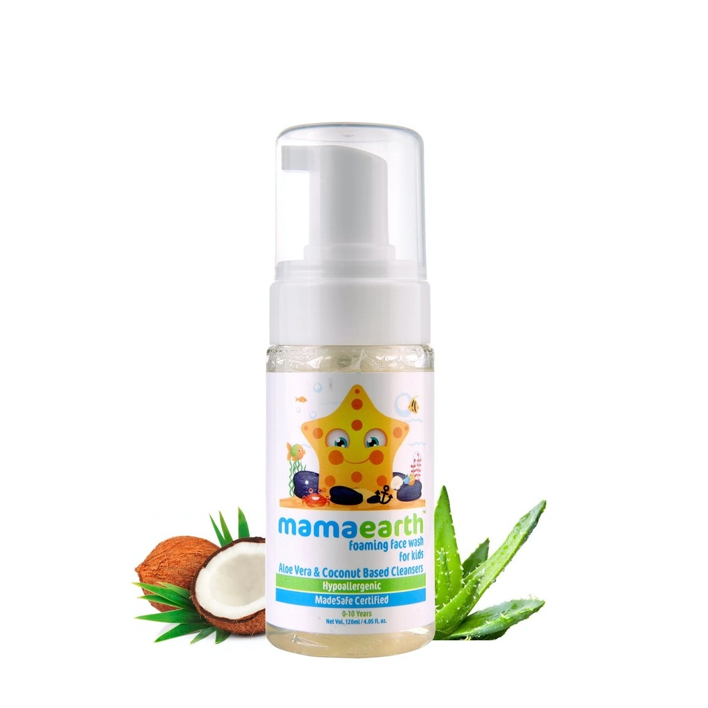 Aloe Vera & Coconut Foaming Face Wash For Kids