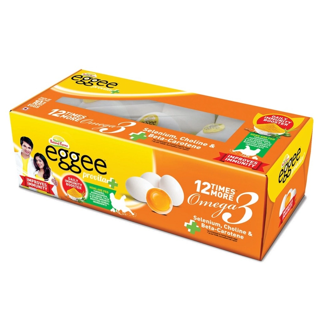 Eggee Provita Plus omega 3 - White Eggs 10Pcs