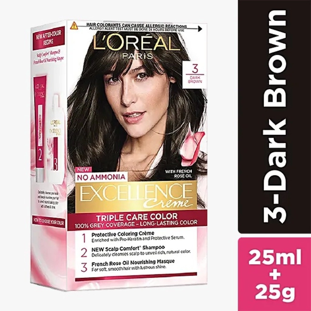 Paris Excellence Cream 3 Dark Brown Hair