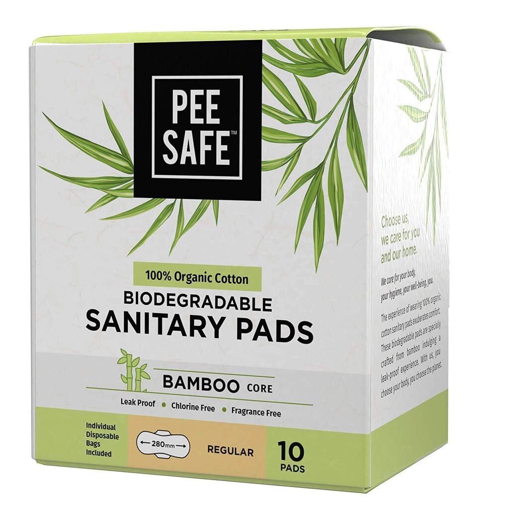 Organic Cotton Biodegradable Regular Sanitary Pads 10pc