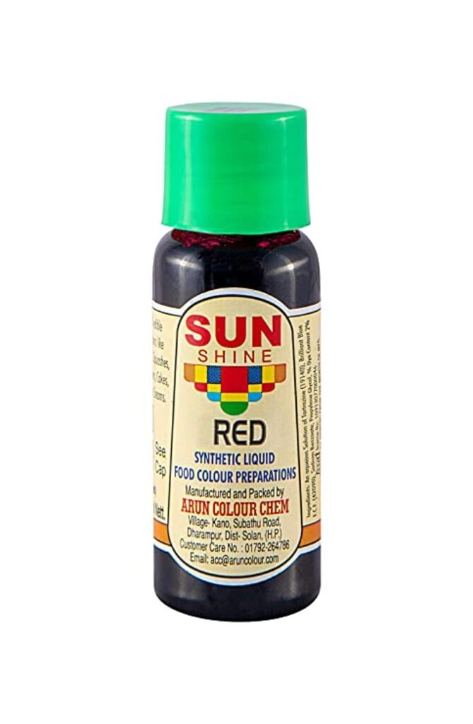Red Sythetic Liquid Food Colour Preparation