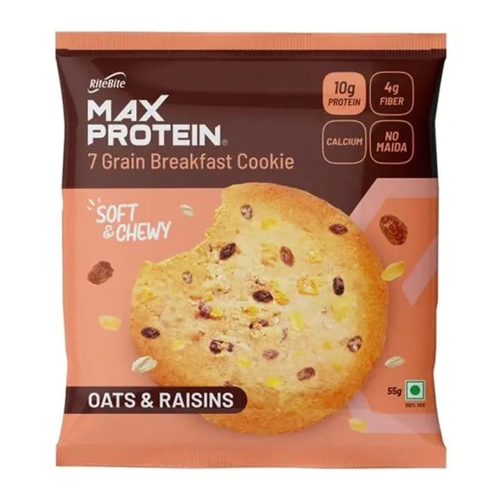 Max Protein  Oats & Raisins 7 Grain Breakfast Cookie