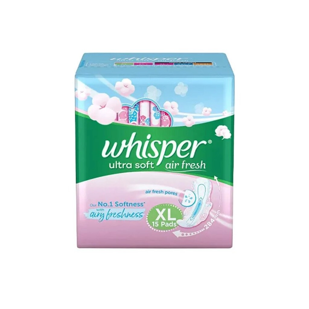 Air Fresh Ultra Soft XL Plus Sanitary Pads 15pc