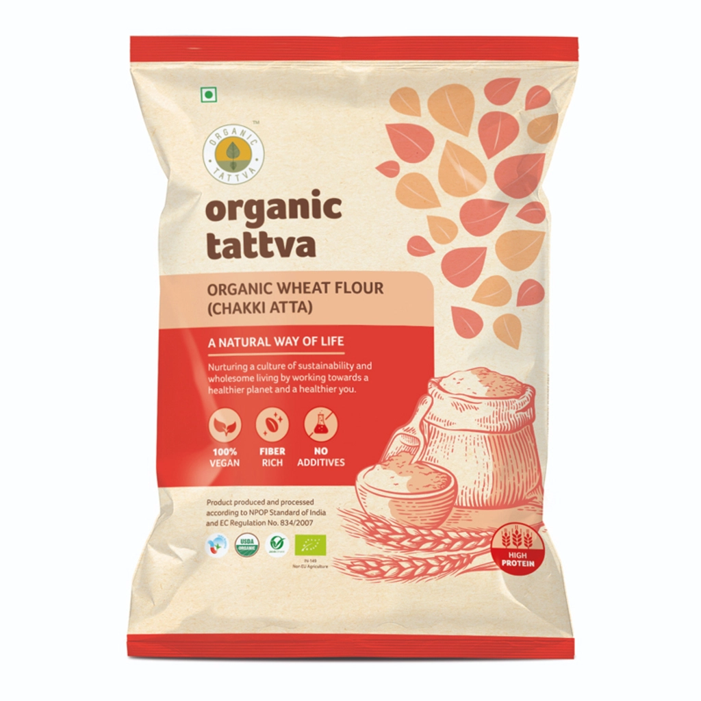 Organic Whole Wheat Flour Chakki Atta
