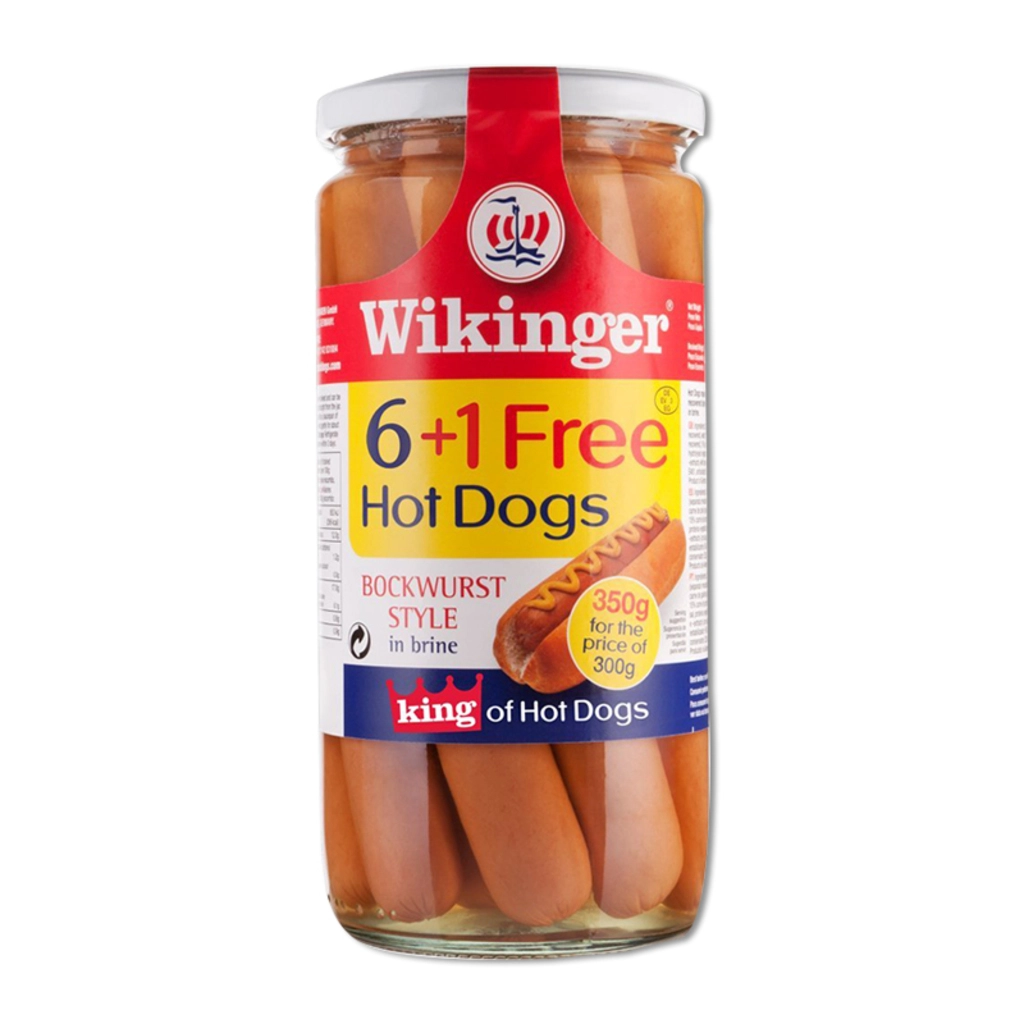 Hot Dogs Bockwurst Style in Brine 6pc