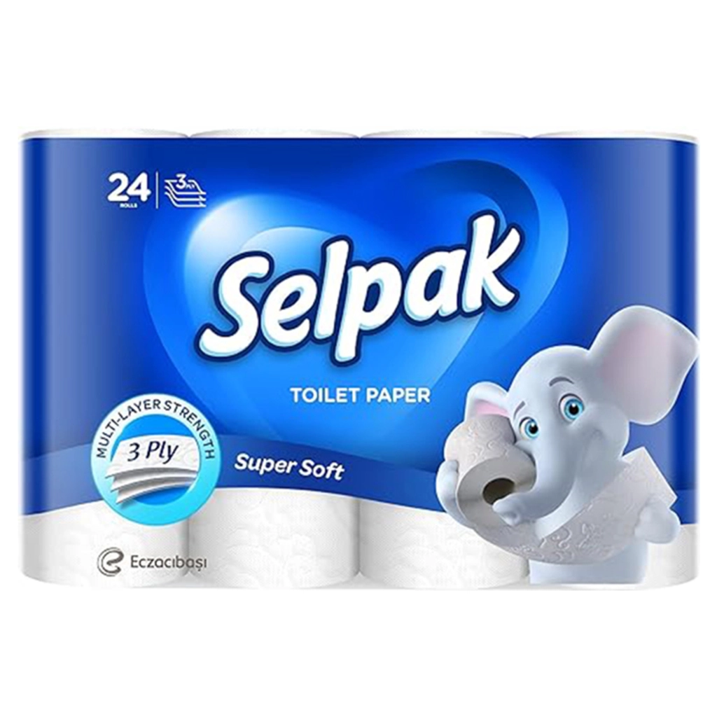 Super Soft 3 Ply Toilet Rolls 24pc