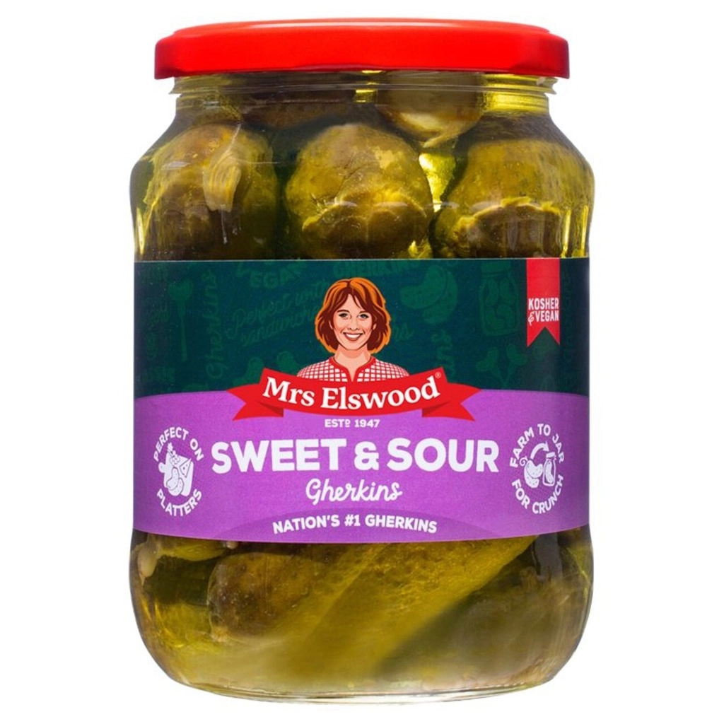 Whole Sweet & Sour Gherkins